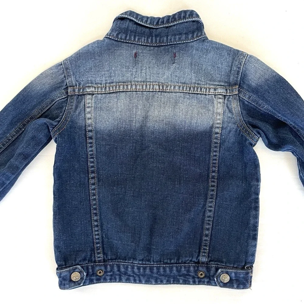7 For All Mankind Girls Size 6 Blue Denim‎ Trucker Jacket Classic